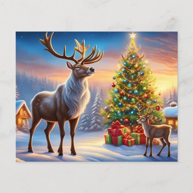 Frohe Weihnachten Fensteraufkleber Flygblad (Framsidan)