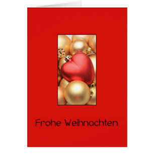 Frohe Weihnachten, german christmas-kort Hälsningskort