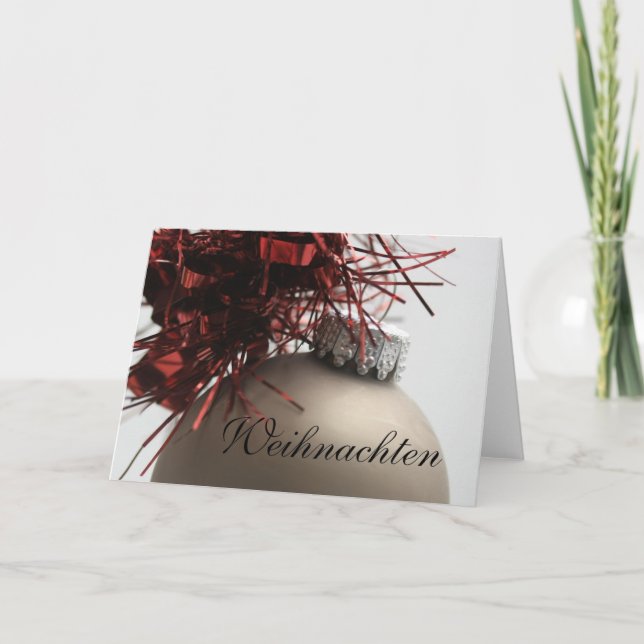 Frohe Weihnachten German julkort Helgkort (Framsida)