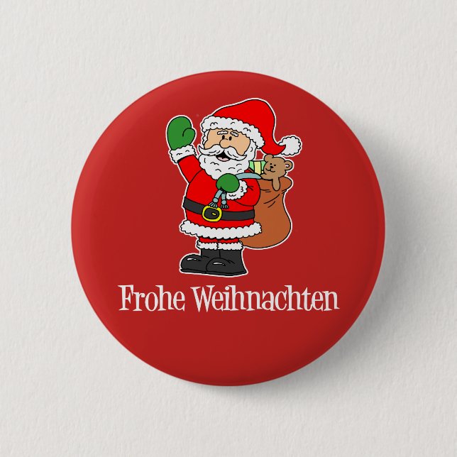 Frohe Weihnachten German jultomten Knapp (Framsida)
