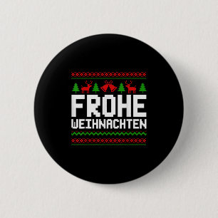 Frohe Weihnachten God jul på tyska Funny Knapp