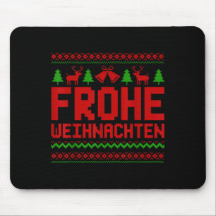 Frohe Weihnachten God jul på tyska Funny Musmatta