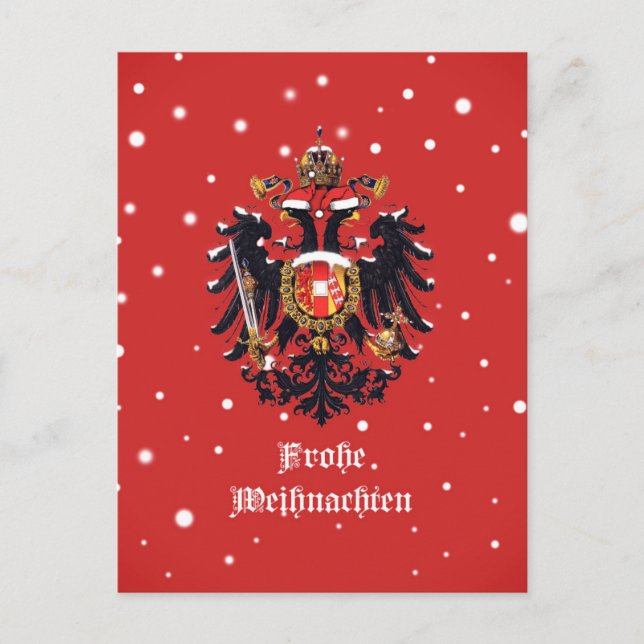 "Frohe Weihnachten" Habsburg Jul Vykort (Framsida)