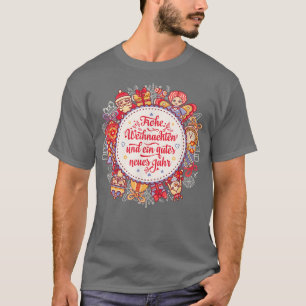 Frohe Weihnachten jul Vacation New Year Happ T Shirt