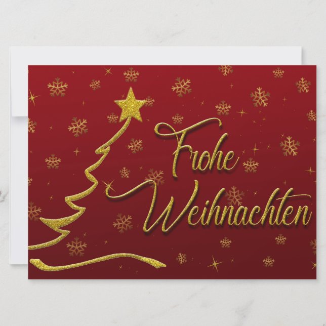 Frohe Weihnachten Julkort (Framsida)