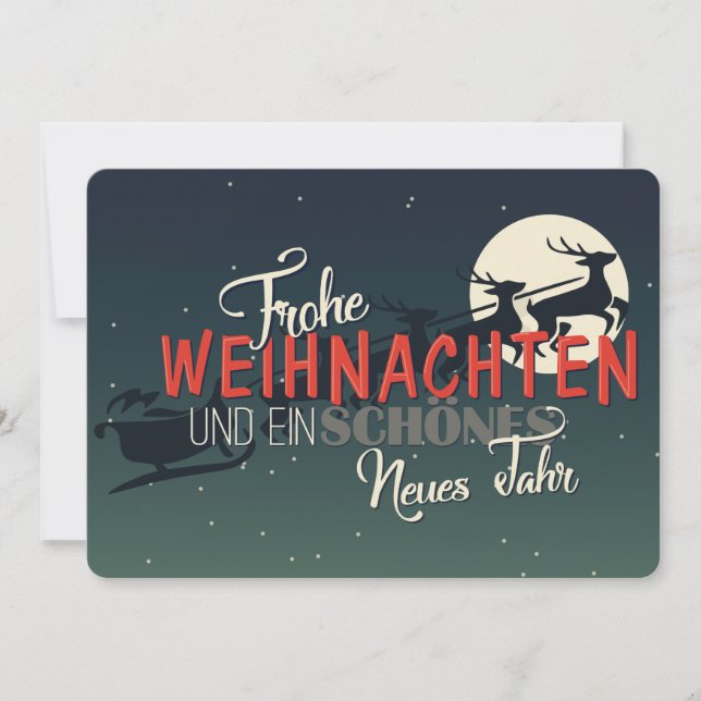 Frohe Weihnachten Julkort (Framsida)