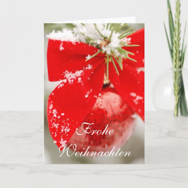 Frohe Weihnachten julkort Helgkort (Framsida)