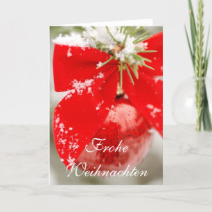 Frohe Weihnachten julkort Helgkort