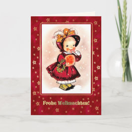 Frohe Weihnachten. Julkort på tyska Helgkort