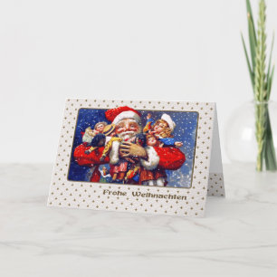 Frohe Weihnachten. Julkort på tyska Helgkort