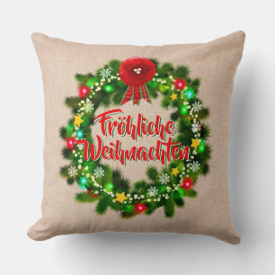 Frohe Weihnachten Kissen jul Kudde