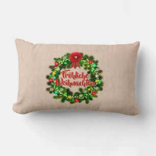 Frohe Weihnachten Kissen jul Lumbarkudde