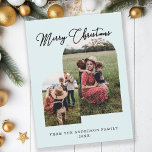 Frohe Weihnachten kundenspezifische Foto Feiertage Helg Vykort<br><div class="desc">Frohe Weihnachten,  kundenspezifisches Foto Urlaub Postkarte.</div>