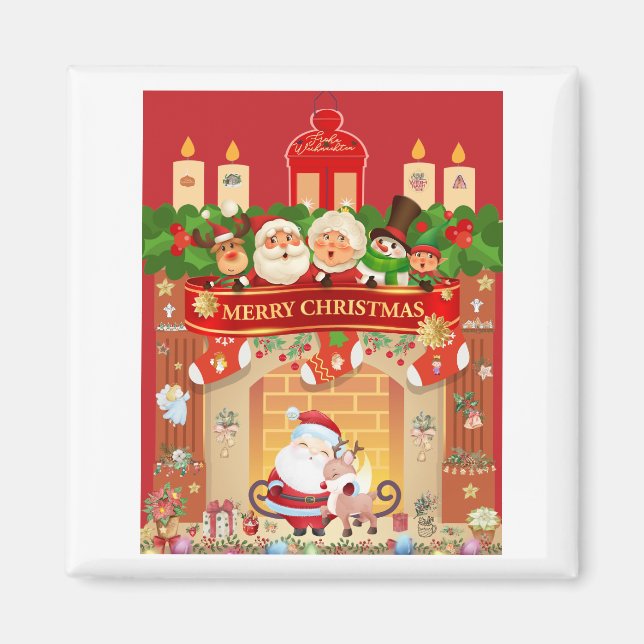 Frohe Weihnachten  Magnet (Framsidan)