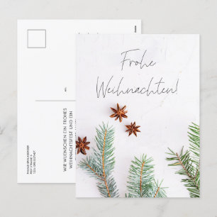 Frohe Weihnachten Moderne Weihnachtsgrusskarte Helg Vykort