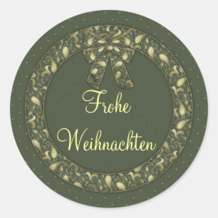 Frohe Weihnachten Runt Klistermärke