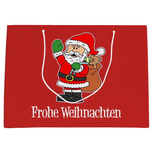 Frohe Weihnachten Santa German God jul (Framsidan)