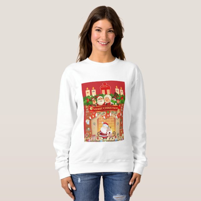Frohe Weihnachten  T Shirt (Hel framsida)
