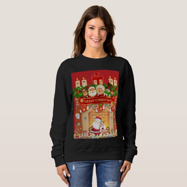 Frohe Weihnachten  T Shirt (Hel framsida)