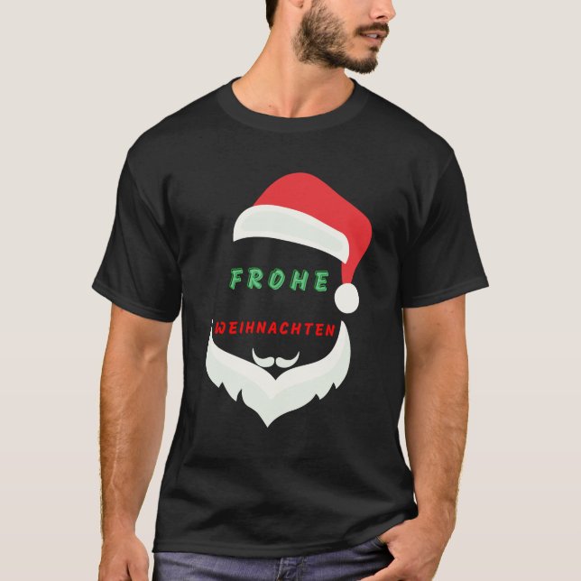 frohe weihnachten  t shirt (Framsida)