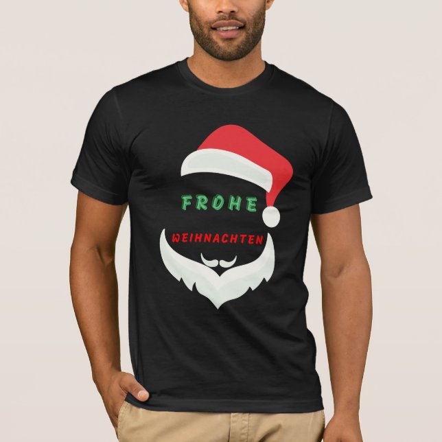 frohe weihnachten  t shirt (Framsida)