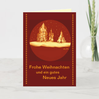 Frohe Weihnachten - Tannen-your text Helgkort