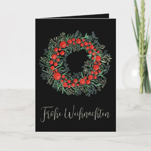 Frohe Weihnachten, tyska julkransar Helgkort