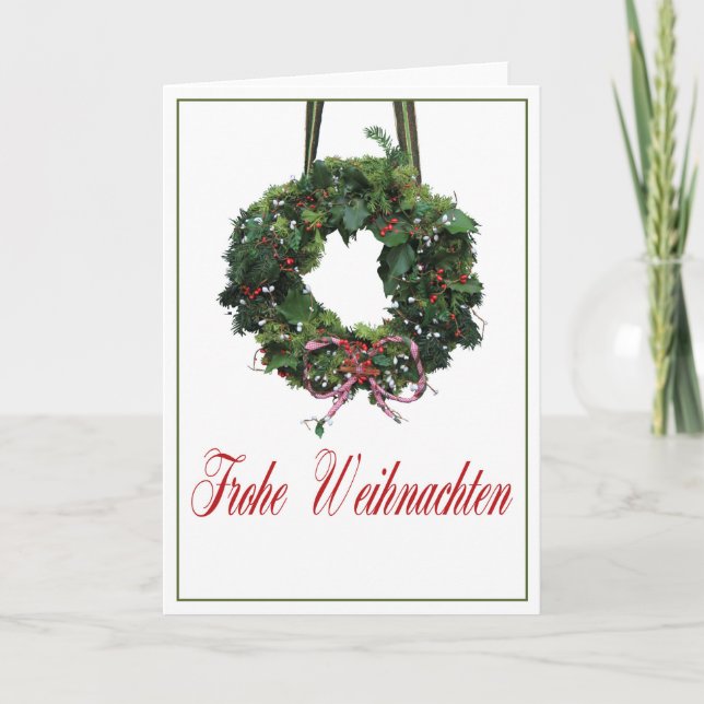 Frohe Weihnachten tyskjulkort Helgkort (Framsida)