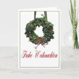 Frohe Weihnachten tyskjulkort Helgkort