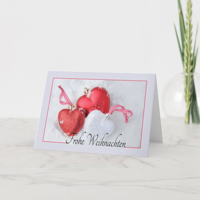 Frohe Weihnachten, tyskt julkort Helgkort (Framsida)