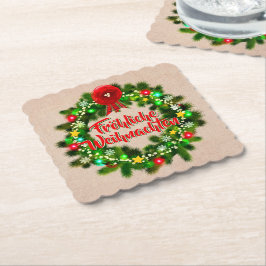 Frohe Weihnachten Untersetzer jul Underlägg Papper