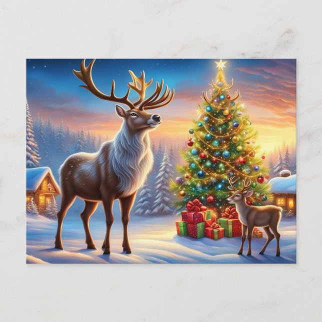 Frohe Weihnachten  Vykort (Framsida)