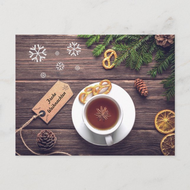 Frohe Weihnachten Vykort (Framsida)