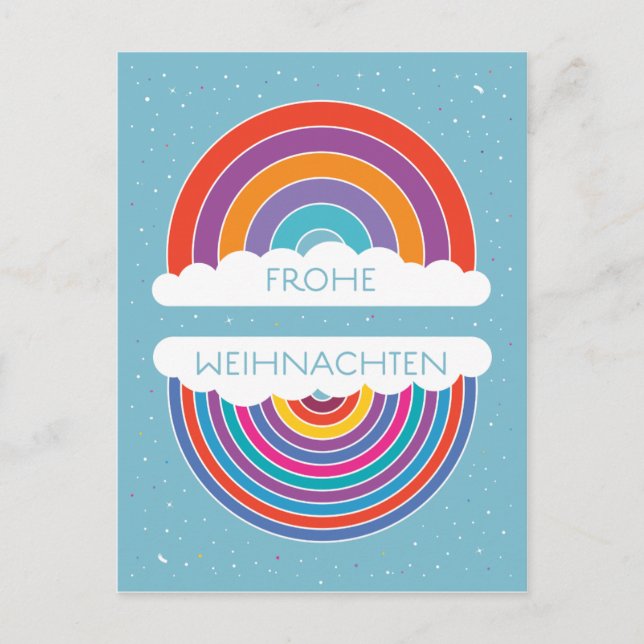 Frohe Weihnachten Vykort (Framsida)