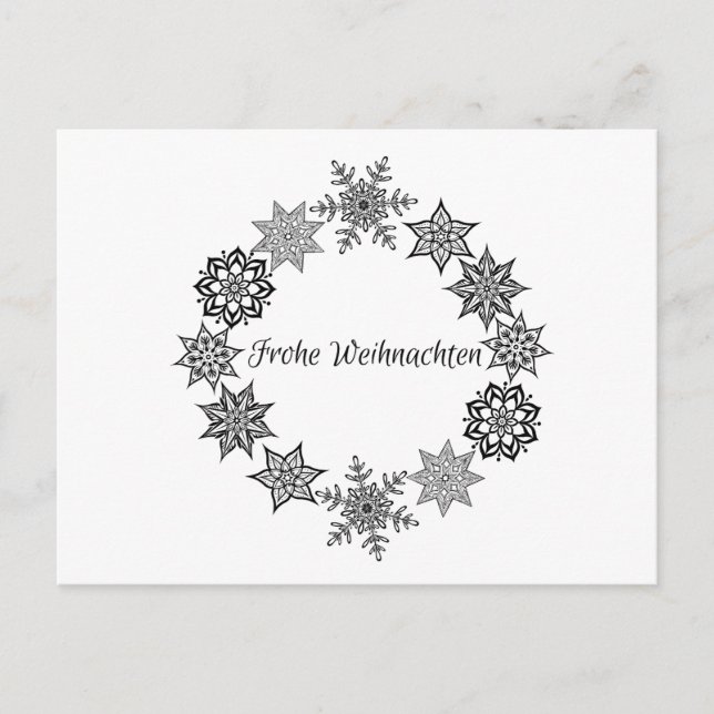 Frohe Weihnachten-vykort Vykort (Framsida)