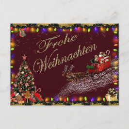 Frohe Weihnachten-vykort Vykort