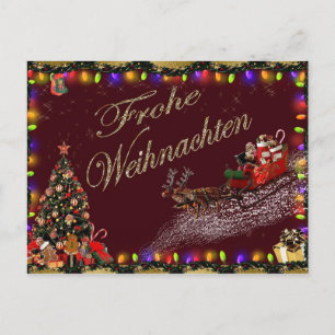 Frohe Weihnachten-vykort Vykort