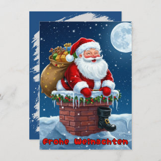 Frohe Weinachten, Postkarte  Inbjudningar