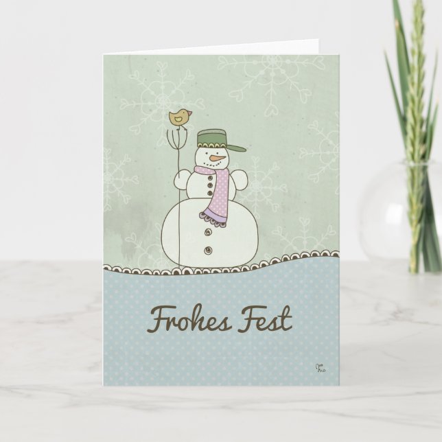 Frohes Fest Helgkort (Framsida)