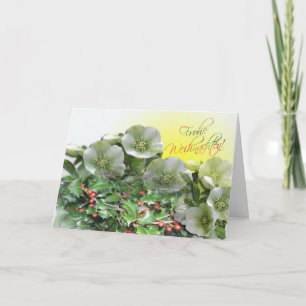 Frohes Fest Karte - tysk julkort Helgkort