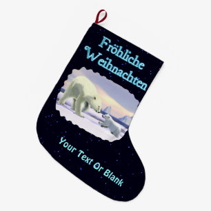 Frohliche Weihnachten - bäst mammanäsa Stor Julstrumpa