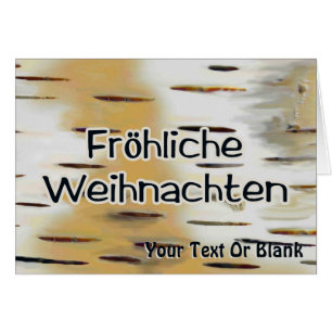 Fröhliche Weihnachten - Birchbark Hälsningskort