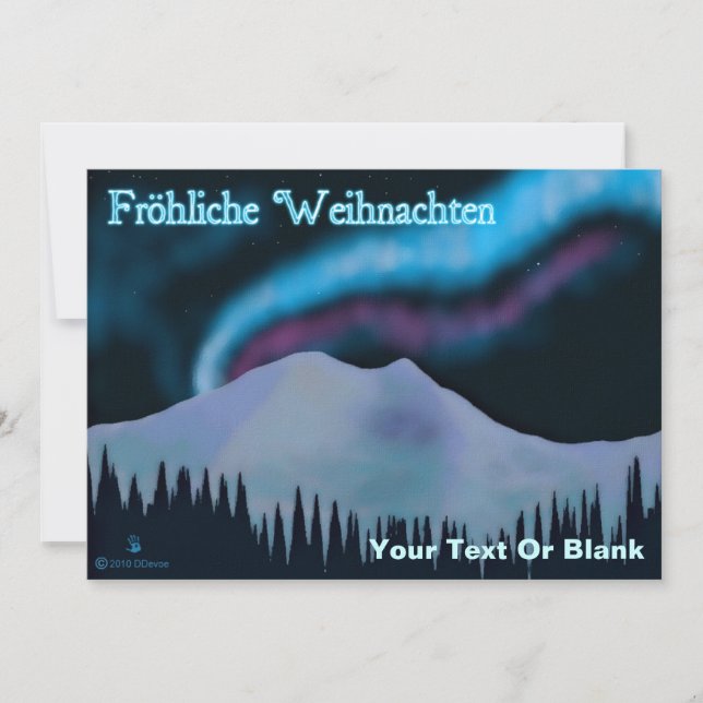 Fröhliche Weihnachten - Blue Aurora (Framsida)