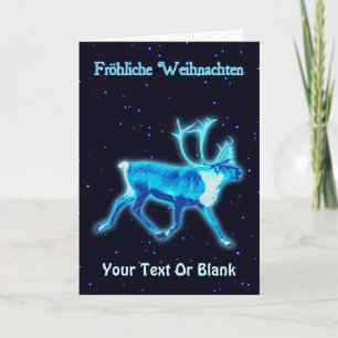 Fröhliche Weihnachten - Blue Västindiou (renare) Helgkort