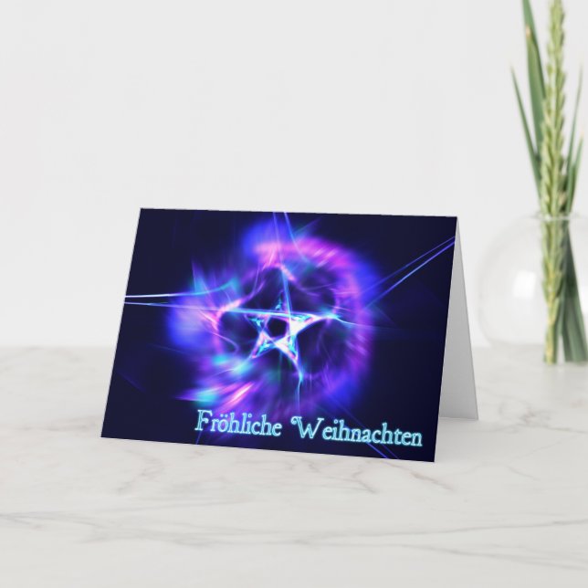 Fröhliche Weihnachten - Bright Star Helgkort (Framsida)