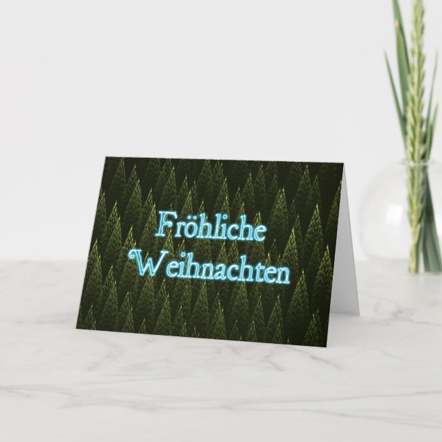 Fröhliche Weihnachten - Conifers Helgkort (Framsida)