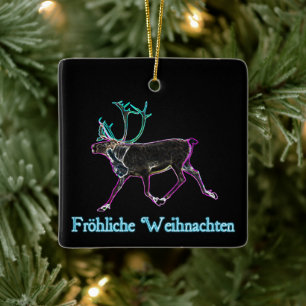 Frohliche Weihnachten - Electric Västindiou Julgransprydnad Keramik