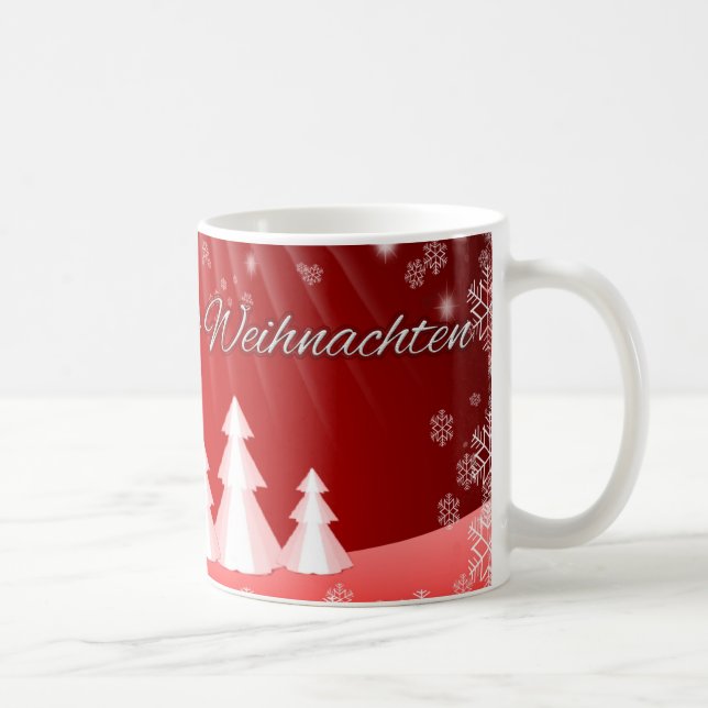 Fröhliche Weihnachten German God jul Kaffemugg (Höger)