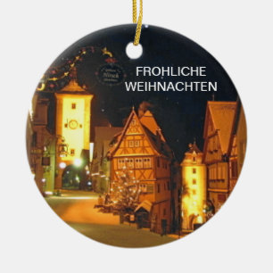 FROHLICHE WEIHNACHTEN (GOD JUL) JULGRANSPRYDNAD KERAMIK