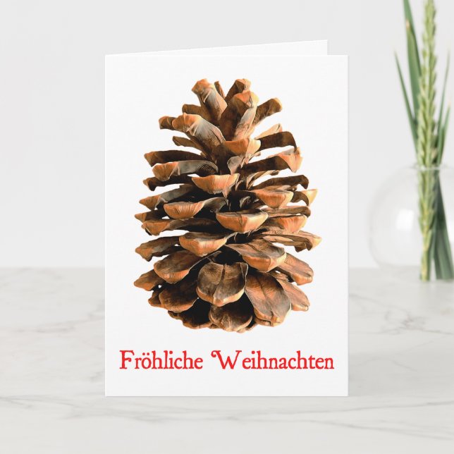 Frohliche Weihnachten - Jerusalem Gräs Cone Helgkort (Framsida)